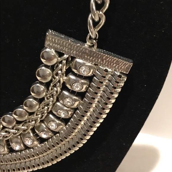 🌸Bohemian Style, Statement SilverTone Necklace - Picture 2 of 4